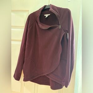 Athleta Zip-Neck Fleece-Lined Pullover